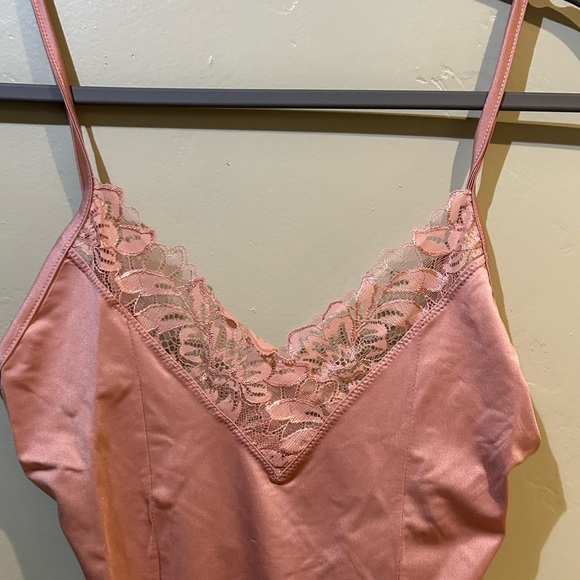 FREE PEOPLE Wild Bunch Light Pink Bodysuit With Lace Trim. Women’s Small NWTS - Picture 7 of 9